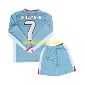 Camisolas de futebol Atlético Madrid Antoine Griezmann 7 Criança Equipamento Alternativa 2024/25 Manga Comprida